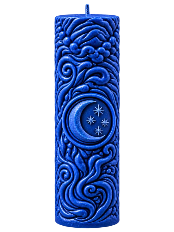 Selene moon candle sculptural soy wax